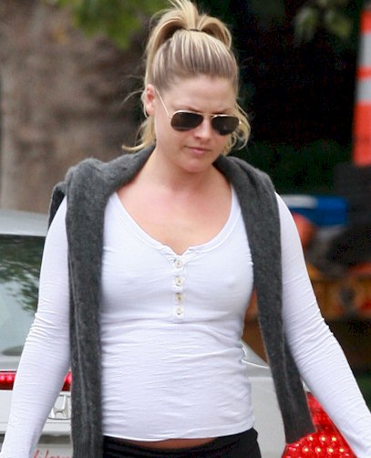 Candids of Ali Larter and her pokies doing stuff in West Hollywood the other