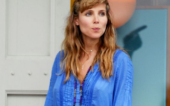 A pregnant Elsa Pataky looking nipply while on vacation in St Barts