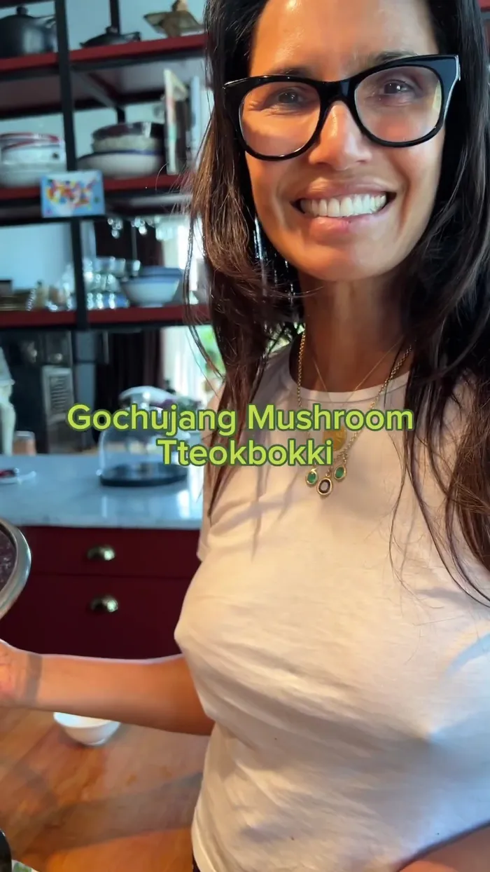 Gochujang Mushroom Tteokbokki Makes Padma Lakshmi Excited!