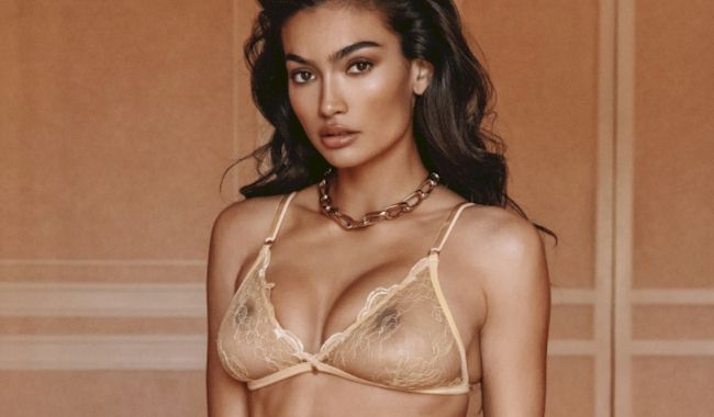 Kelly Gale in See Through Lingerie for Gooseberry Intimates!