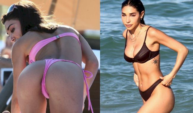 Chantel Jeffries Bends Over in a Tiny Bikini and More! image photo