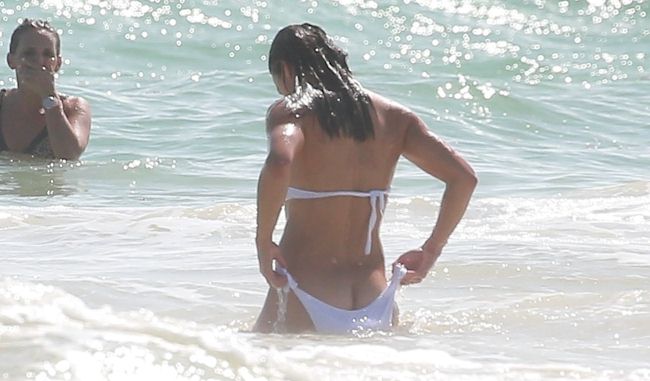 1. Michelle Rodriguez Bikini Wardrobe Malfunction. 