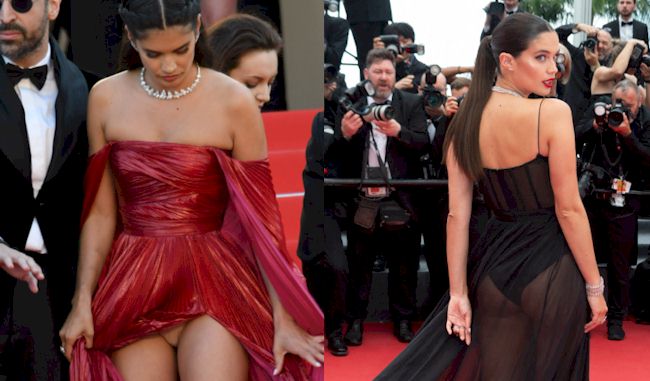 Festival Upskirt - Sara Sampaio Upskirt and Nice Buns at the Cannes Film Festival! - The Nip  Slip