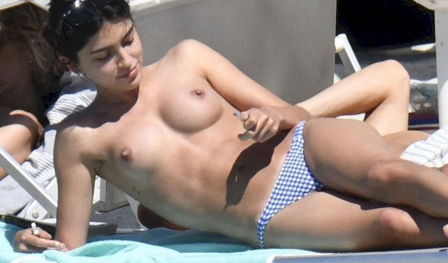 Lucia Rivera Romero Topless at the Beach! - The Nip Slip