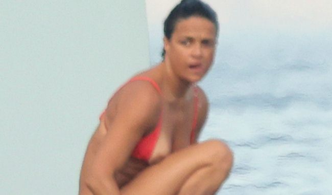 Michelle Rodriguez nipple slip