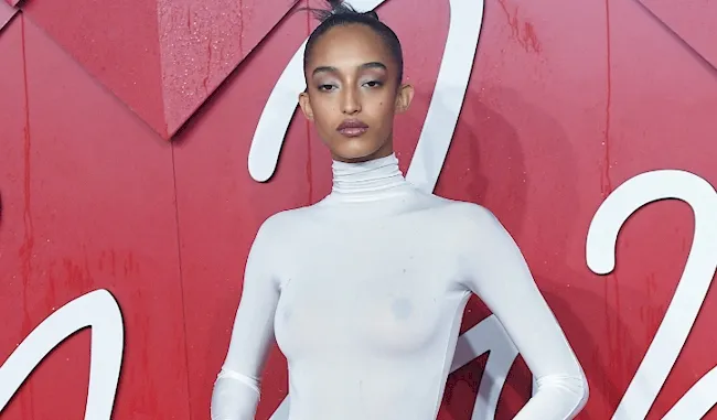 Mona Tougaard see through to nipples on the red carpet