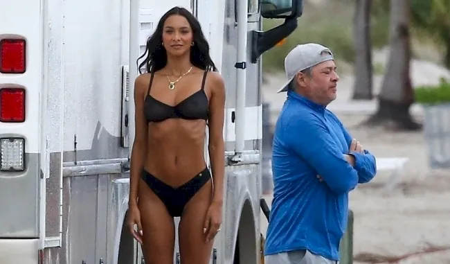 Lais Ribeiro in a see through bikini