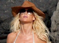 Victoria Silvstedt in a bikini