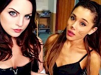 Elizabeth Gillies and Ariana Grande