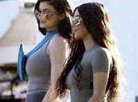 Kim Kardashian and Kylie Jenner