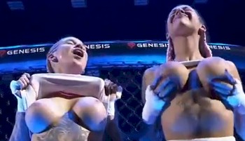 Female Fighters Flashing Tits at an MMA Fight! - The Nip Slip