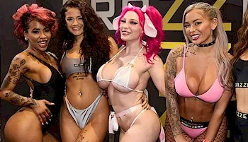 Porn Stars at X3 Expo