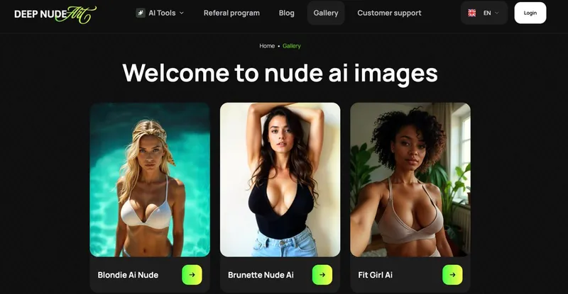 Three sexy examples of AI generated girls
