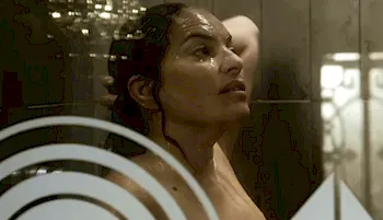 Indian actress Sarita Choudhury wet and nude in the shower