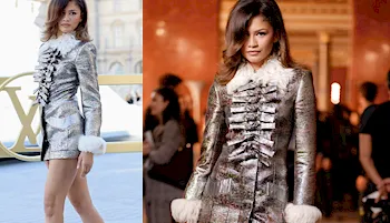 Zendaya leggy in Paris