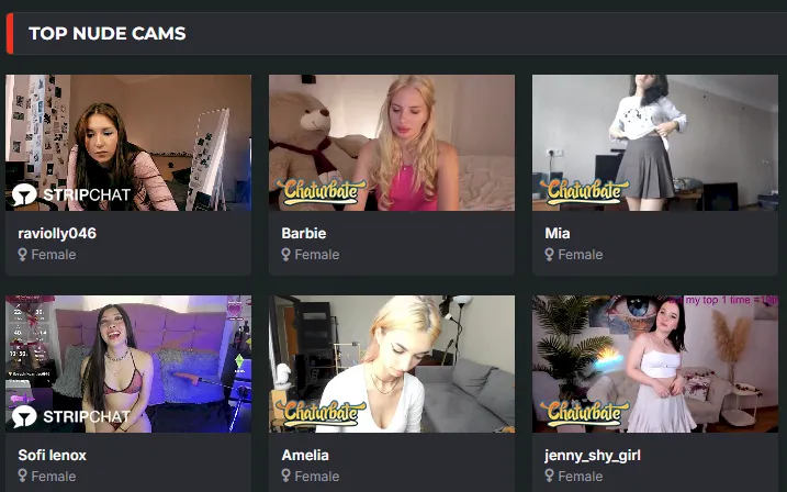 Screencap of live cam girls
