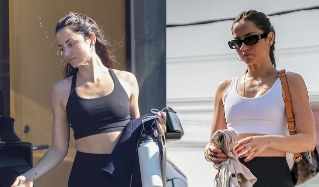 Ana de Armas wearing workout clothes in public