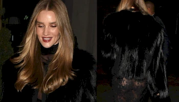 Close up of woman's face and a body shot of her backside