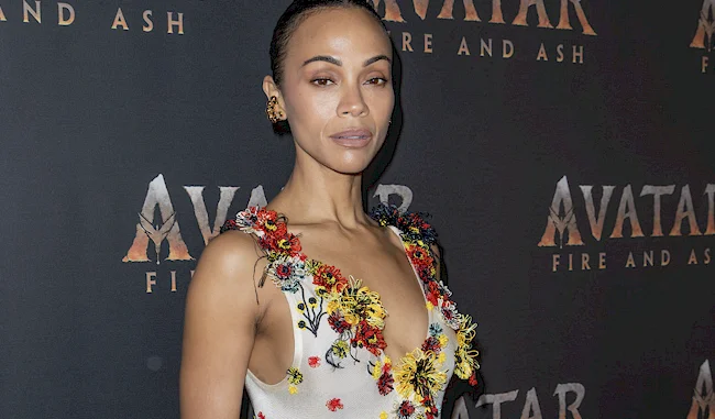 Zoe Saldana See Through at Avatar: Fire and Ash Screening!