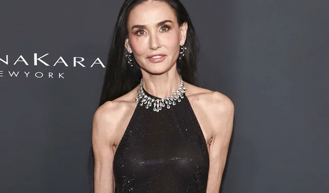 Demi Moore Nude See Through at The 2026 WWD Style Awards!