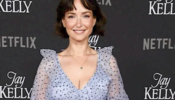 Close up of smiling woman on the red carpet
