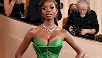 Olandria Carthen Cleavage at the Golden Globes!