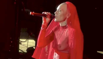 Skylar Grey Nude See Through in Concert!