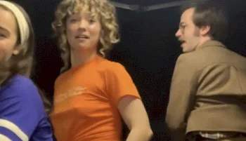 Haley Lu Richardson Nipple Pokies on the Set of Ponies!