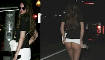 Zita Vass Flashing Her Bare Ass!