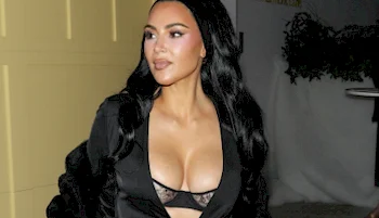 Kim Kardashian Cleavage Outside Vas J Morgan’s Holiday Party!