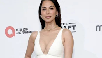 Moran Atias Cleavage at the Academy Awards Viewing Party!