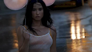 Demi Lovato In A Wet See Through Dress!