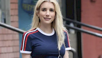 Emma Roberts Pokies When Filming An Adidas x Nordstrom Commercial!
