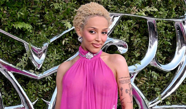 Doja Cat In See Through Pink Dress At ‘Lucas Museum’ Opening Night!