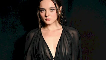 Charlotte Lawrence In Sheer Top At ‘Khaite’ Fashion Show!
